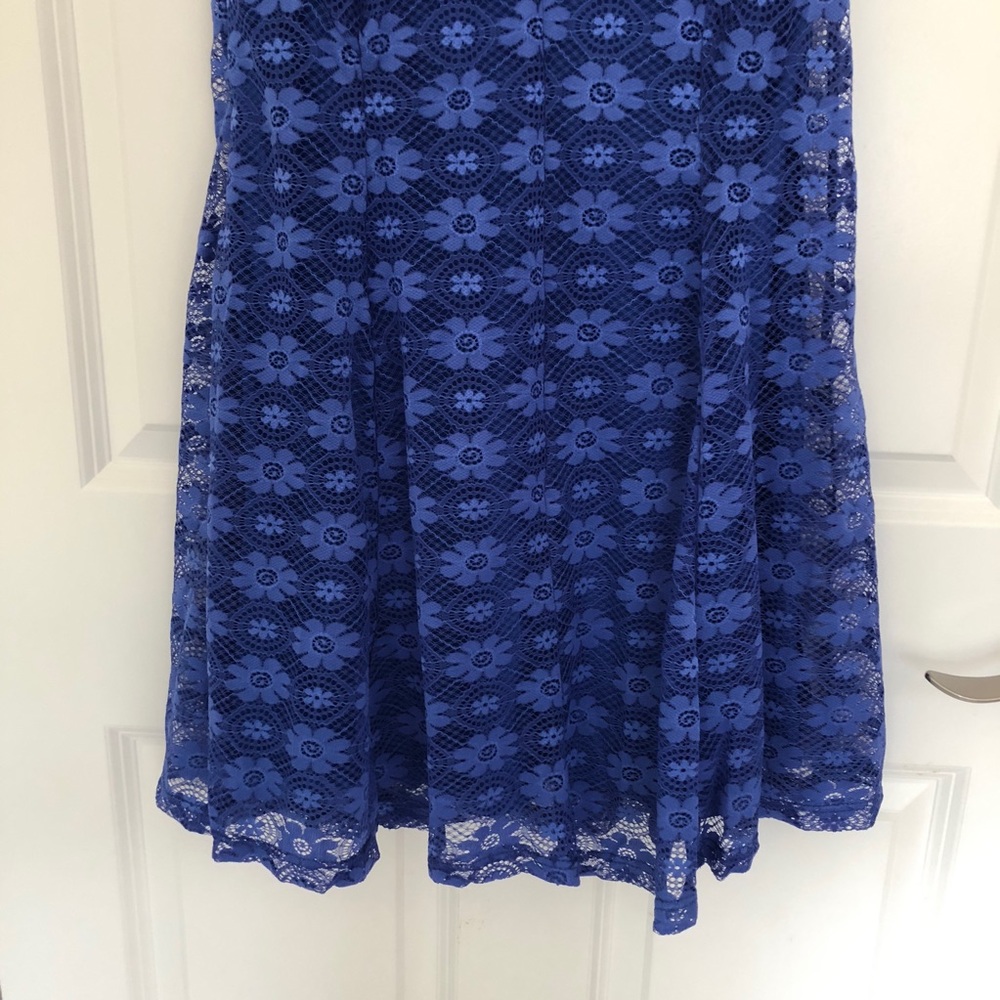 Summer blue lace dress